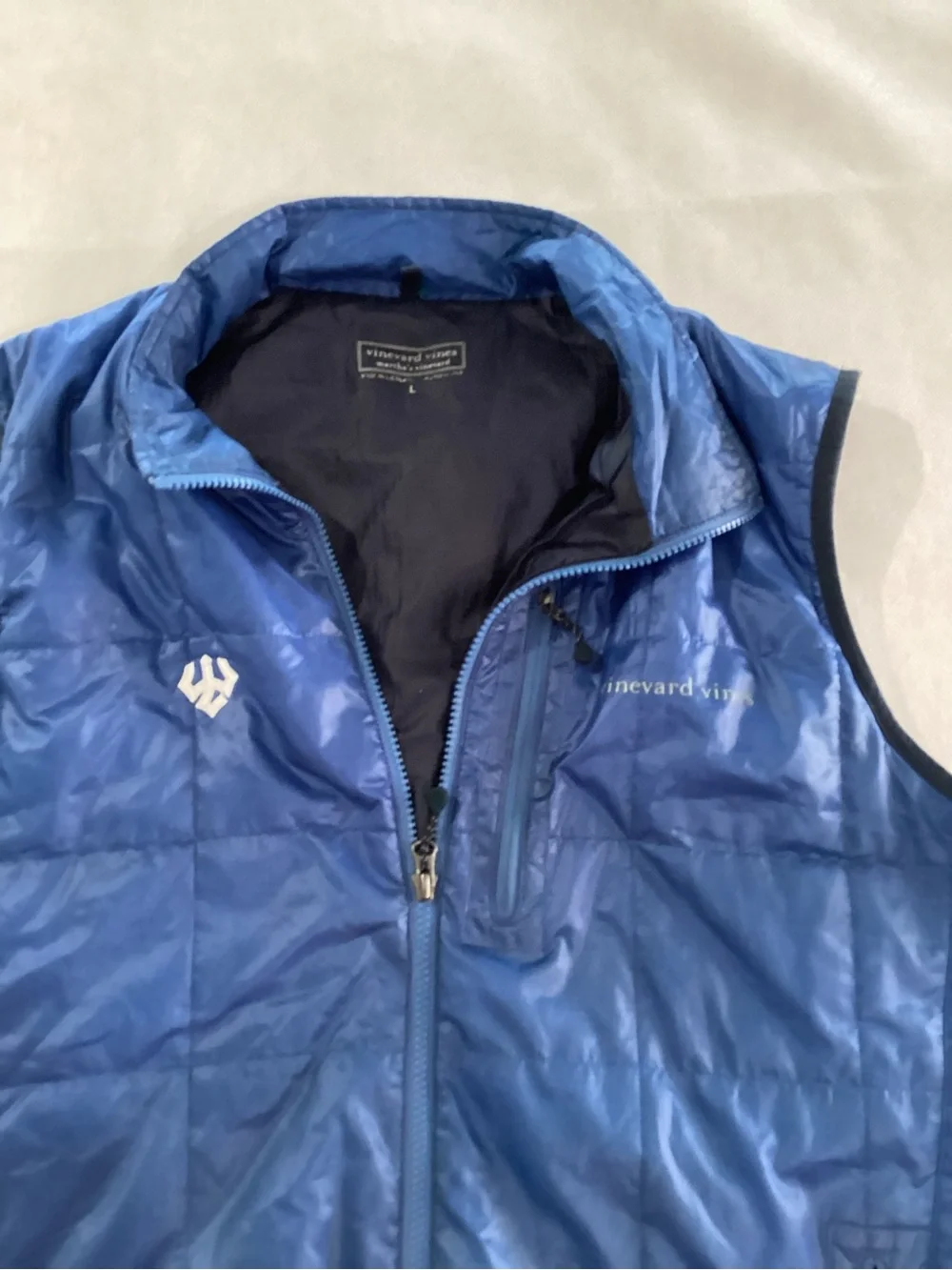 Vineyard Vines Men's Royal Blue Quilted Vest size L 7/25